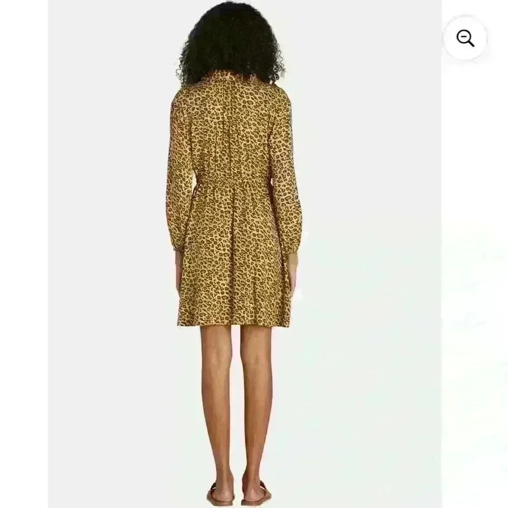Time and Tru NWT size Large shirt dress in leopard print. 🐆 - Picture 2 of 3